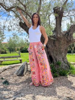 INAYA PANTALON Rose clair