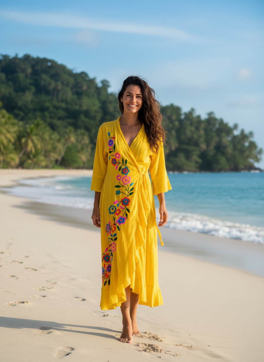 JADE KIMONO YELLOWMulticolor