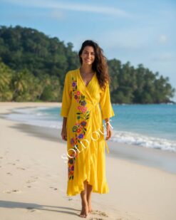 JADE KIMONO YELLOW/Multicolor