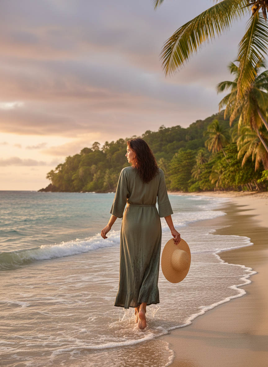 JADE KIMONO Khaki – Image 2