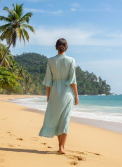 Alternative view of JADE KIMONO Light green/Red