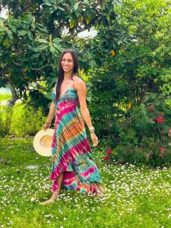 Lina Robe longue Vert