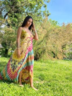 Lina Robe longue Jaune