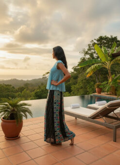 Alternative view of NOOR PANTALON Bleu