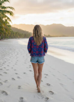 Alternative view of MAYA Veste Bleu rouge