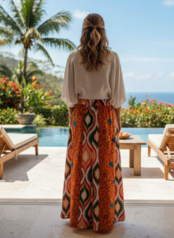 Alternative view of NOOR PANTALON Orange