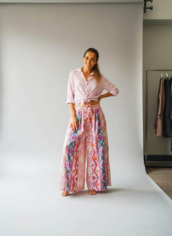 Alternative view of NOOR PANTALON Rose bleu