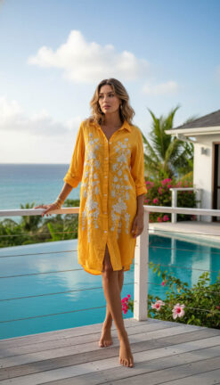 Chemise ALYA YELLOW White