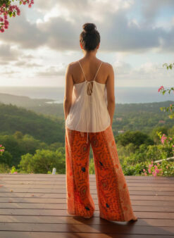 Alternative view of NOOR PANTALON Orange Rose