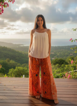 NOOR PANTALON Orange Rose